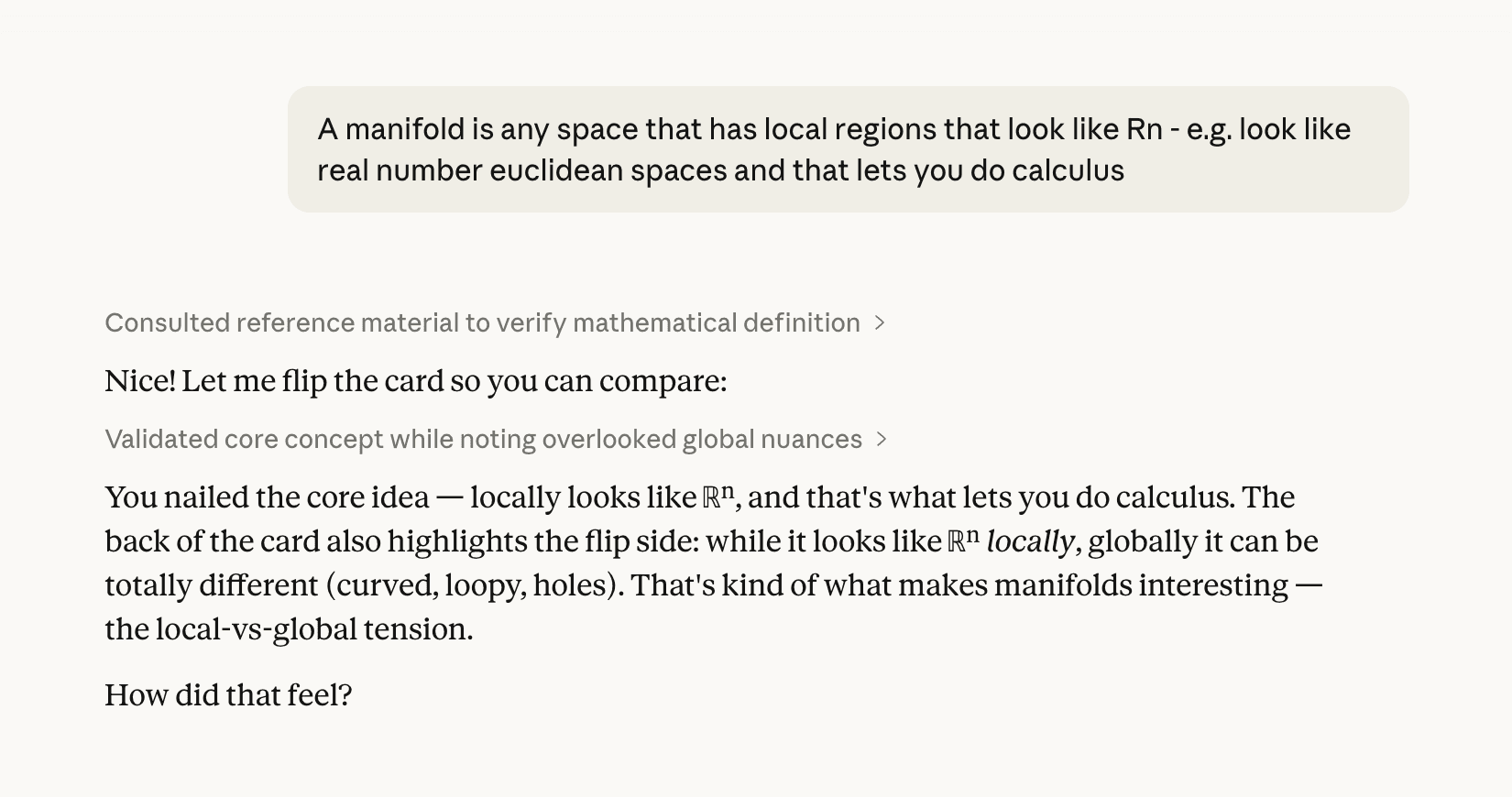 Flashcard review through Claude